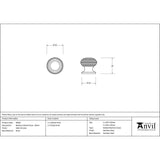 From The Anvil Cabinet Hardware Satin Chrome / Cabinet Knobs / 30mm Dia. From The Anvil - Satin Chrome Beehive Cabinet Knob 30mm