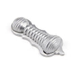 From The Anvil Door Furniture Satin Chrome / Mortice Key Profile Escutcheons From The Anvil - Satin Chrome Beehive Escutcheon