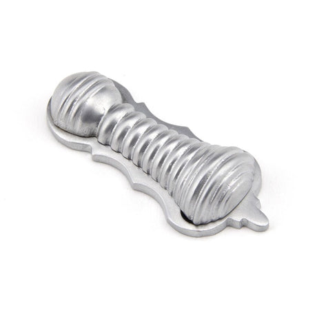 From The Anvil Door Furniture Satin Chrome / Mortice Key Profile Escutcheons From The Anvil - Satin Chrome Beehive Escutcheon