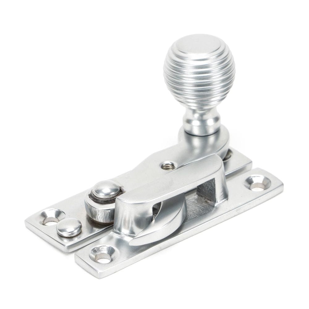 From The Anvil Window Furniture Satin Chrome / Sash Window Hook Fasteners / Yes From The Anvil - Satin Chrome Beehive Sash Hook Fastener