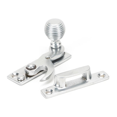 From The Anvil Window Furniture Satin Chrome / Sash Window Hook Fasteners / Yes From The Anvil - Satin Chrome Beehive Sash Hook Fastener