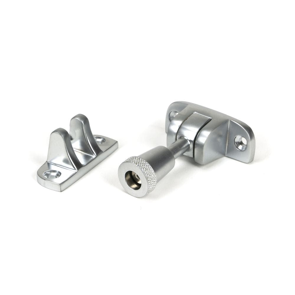 From The Anvil Window Furniture Satin Chrome / Sash Window Brighton Fasteners / Yes From The Anvil - Satin Chrome Brompton Brighton Fastener (Radiused)