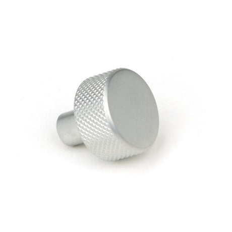 From The Anvil Cabinet Hardware Satin Chrome / Cabinet Knobs / 25mm Dia. From The Anvil - Satin Chrome Brompton Cabinet Knob - 25mm (No rose)