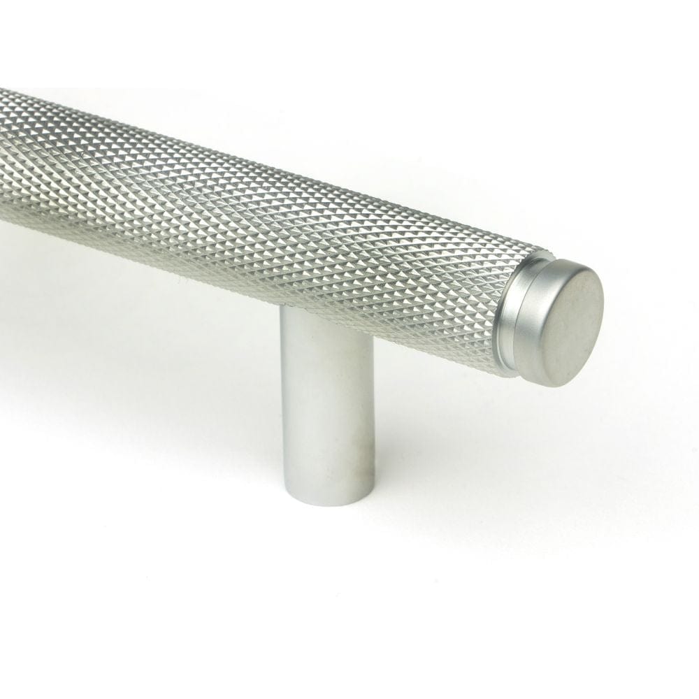 From The Anvil Cabinet Hardware Satin Chrome / Cabinet Pull Handles / Large From The Anvil - Satin Chrome Full Brompton Pull Handle - Large