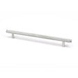 From The Anvil Cabinet Hardware Satin Chrome / Cabinet Pull Handles / Large From The Anvil - Satin Chrome Full Brompton Pull Handle - Large