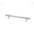 From The Anvil Cabinet Hardware Satin Chrome / Cabinet Pull Handles / Medium From The Anvil - Satin Chrome Half Brompton Pull Handle - Medium