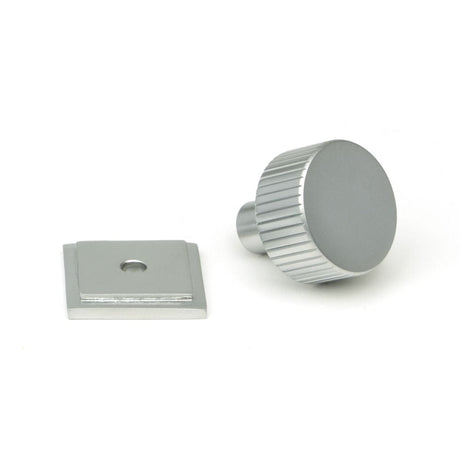 From The Anvil Cabinet Hardware Satin Chrome / Cabinet Knobs / 25mm Dia. From The Anvil - Satin Chrome Judd Cabinet Knob - 25mm (Square)