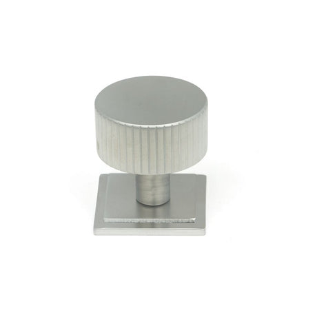 From The Anvil Cabinet Hardware Satin Chrome / Cabinet Knobs / 32mm Dia. From The Anvil - Satin Chrome Judd Cabinet Knob - 32mm (Square)