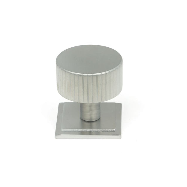 From The Anvil Cabinet Hardware Satin Chrome / Cabinet Knobs / 32mm Dia. From The Anvil - Satin Chrome Judd Cabinet Knob - 32mm (Square)