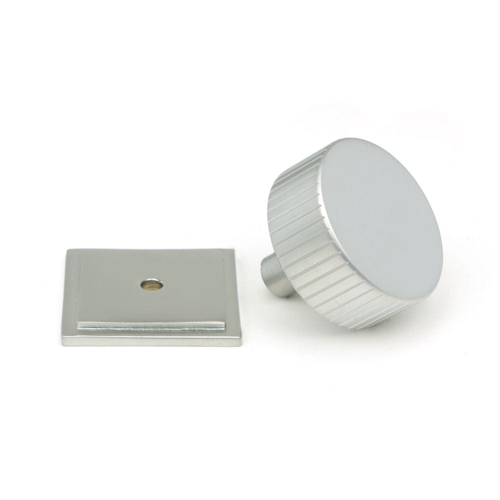 From The Anvil Cabinet Hardware Satin Chrome / Cabinet Knobs / 38mm Dia. From The Anvil - Satin Chrome Judd Cabinet Knob - 38mm (Square)