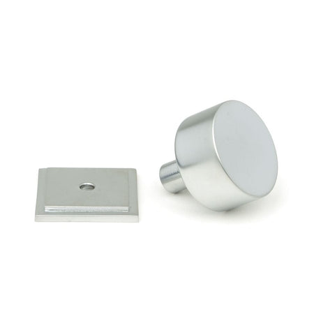 From The Anvil Cabinet Hardware Satin Chrome / Cabinet Knobs / 32mm Dia. From The Anvil - Satin Chrome Kelso Cabinet Knob - 32mm (Square)