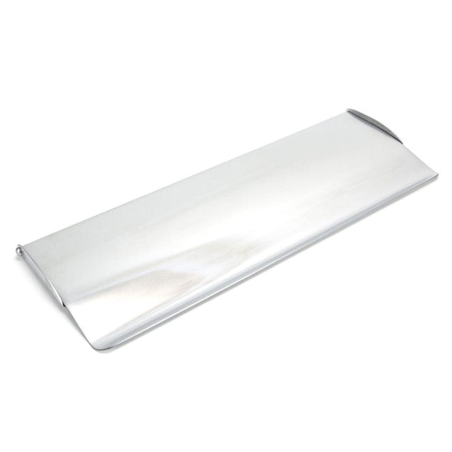 From The Anvil Door Furniture Satin Chrome / Interior Letter Flap / 354 x 130mm From The Anvil - Satin Chrome Large Letter Plate Cover