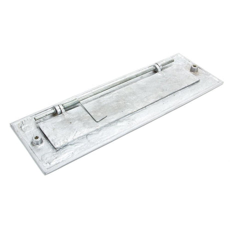 From The Anvil Door Furniture Satin Chrome / Letter Plates / 324 x 108mm From The Anvil - Satin Chrome Large Letter Plate