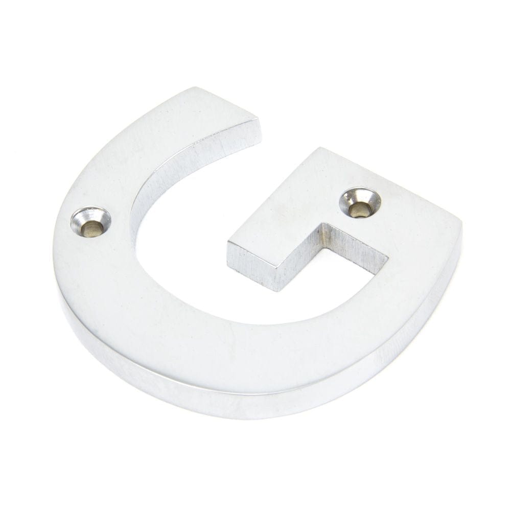 From The Anvil Door Furniture Satin Chrome / Letters / G From The Anvil - Satin Chrome Letter G