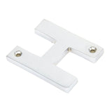 From The Anvil Door Furniture Satin Chrome / Letters / H From The Anvil - Satin Chrome Letter H