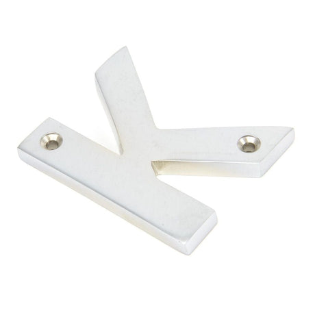 From The Anvil Door Furniture Satin Chrome / Letters / K From The Anvil - Satin Chrome Letter K