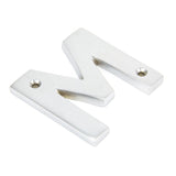 From The Anvil Door Furniture Satin Chrome / Letters / M From The Anvil - Satin Chrome Letter M