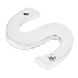 From The Anvil Door Furniture Satin Chrome / Letters / S From The Anvil - Satin Chrome Letter S