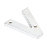 From The Anvil Door Furniture Satin Chrome / Letters / V From The Anvil - Satin Chrome Letter V