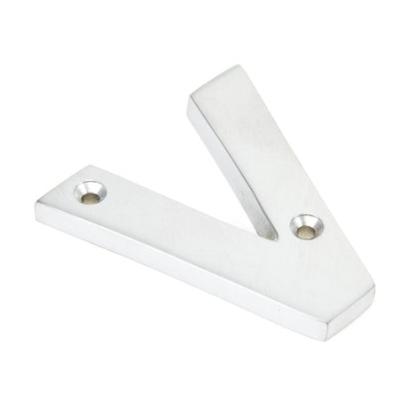 From The Anvil Door Furniture Satin Chrome / Letters / V From The Anvil - Satin Chrome Letter V