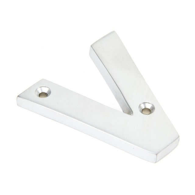 From The Anvil Door Furniture Satin Chrome / Letters / V From The Anvil - Satin Chrome Letter V