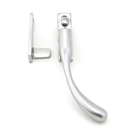 From The Anvil Window Furniture Satin Chrome / Yes / Night Vent From The Anvil - Satin Chrome Night-Vent Locking Peardrop Fastener - RH