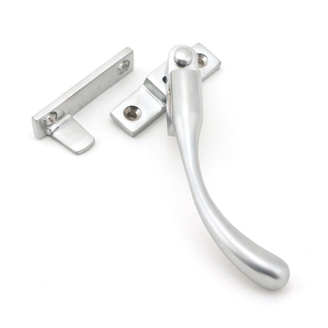 From The Anvil Window Furniture Satin Chrome / Yes / Night Vent From The Anvil - Satin Chrome Night-Vent Locking Peardrop Fastener - RH