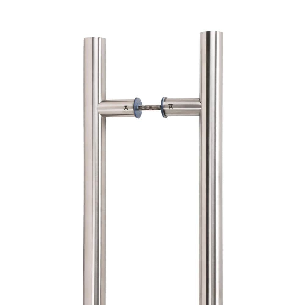 From The Anvil Door Furniture Satin Marine SS (316) / Back to Back Fixing Pack From The Anvil - Satin Marine SS (316) 1.2m T Bar Handle B2B Fix 32mm