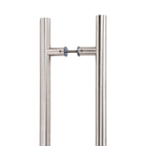 From The Anvil Door Furniture Satin Marine SS (316) / Back to Back Fixing Pack From The Anvil - Satin Marine SS (316) 1.2m T Bar Handle B2B Fix 32mm
