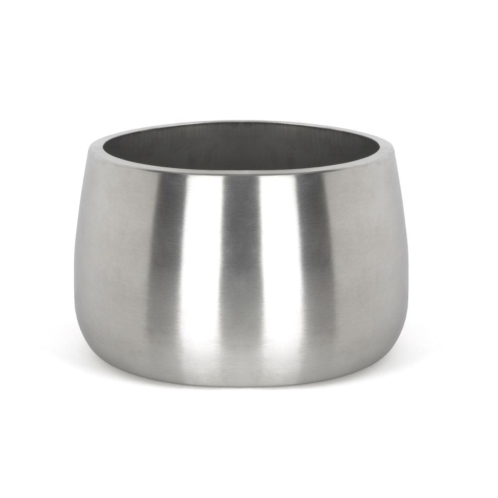 From The Anvil Home & Garden Satin Marine SS (316) / Plant Pots / 28cm From The Anvil - Satin Marine SS (316) 28cm Hepworth Pot (Drainage holes)