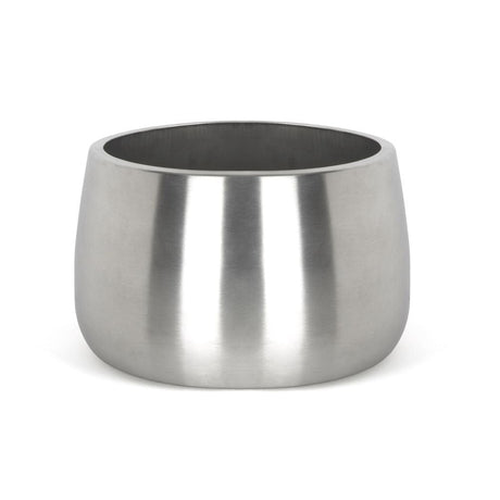 From The Anvil Home & Garden Satin Marine SS (316) / Plant Pots / 28cm From The Anvil - Satin Marine SS (316) 28cm Hepworth Pot (Drainage holes)