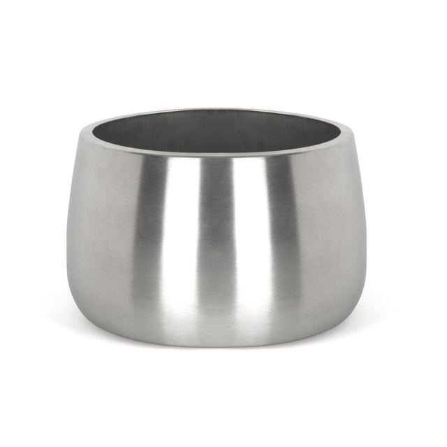 From The Anvil Home & Garden Satin Marine SS (316) / Plant Pots / 28cm From The Anvil - Satin Marine SS (316) 28cm Hepworth Pot (Drainage holes)