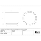 From The Anvil Home & Garden Satin Marine SS (316) / Plant Pots / 28cm From The Anvil - Satin Marine SS (316) 28cm Newlyn Pot (Drainage holes)