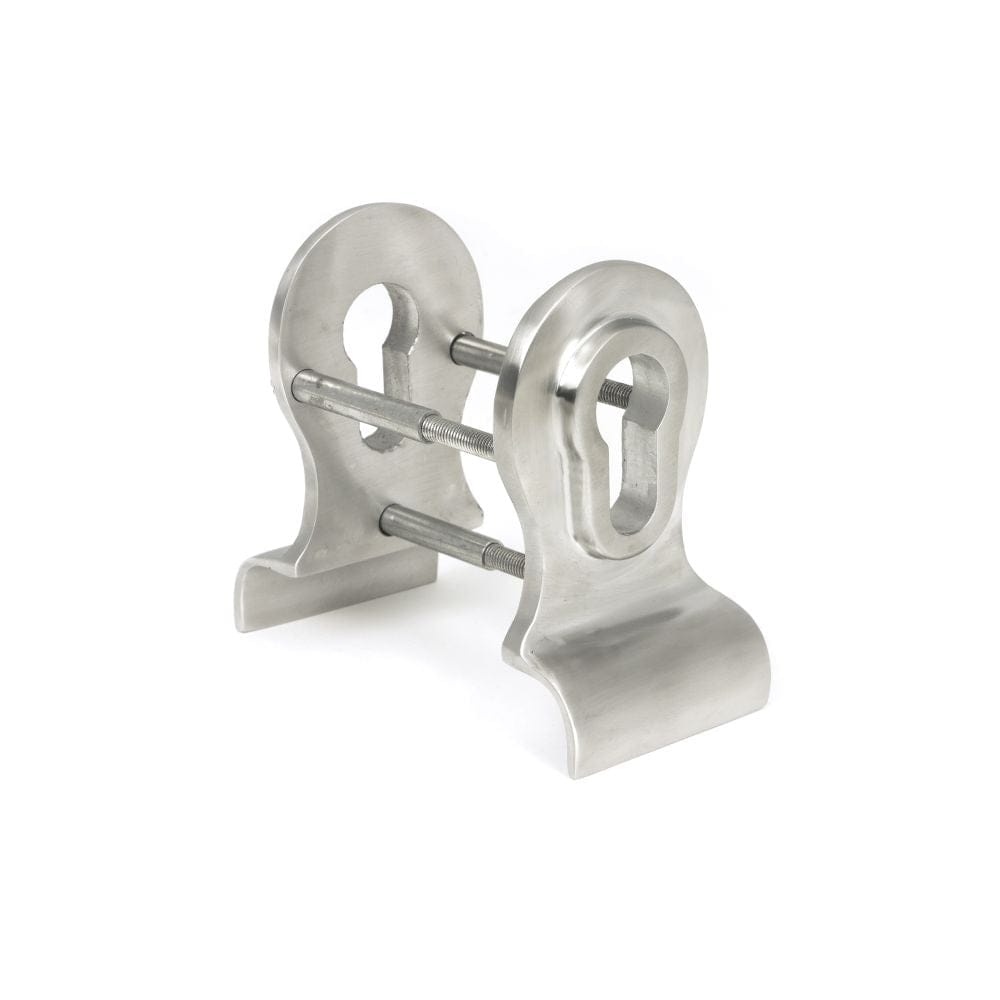 From The Anvil Door Furniture Satin Marine SS (316) / Euro Profile Cylinder Pull From The Anvil - Satin Marine SS (316) 50mm Euro Door Pull (Back to Back fixings)