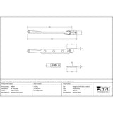 From The Anvil Window Furniture Satin Marine SS (316) / 8"/200mm From The Anvil - Satin Marine SS (316) 8" Avon Stay