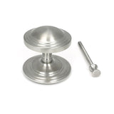 From The Anvil Door Furniture Satin Marine SS (316) / Art Deco Centre Door Knob From The Anvil - Satin Marine SS (316) Art Deco Centre Door Knob