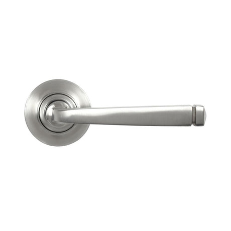 From The Anvil Door Furniture Satin Marine SS (316) / Round Rose From The Anvil - Satin Marine SS (316) Avon Round Lever on Rose Set (Plain)