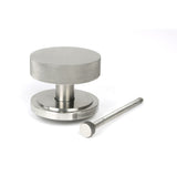 From The Anvil Door Furniture Satin Marine SS (316) / Art Deco Centre Door Knob From The Anvil - Satin Marine SS (316) Brompton Centre Door Knob (Art Deco)