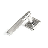 From The Anvil Door Furniture Satin Marine SS (316) / Square Rose From The Anvil - Satin Marine SS (316) Brompton Lever on Rose Set (Square) - Unsprung