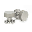 From The Anvil Door Furniture Satin Marine SS (316) / Mortice/Rim Knobs From The Anvil - Satin Marine SS (316) Brompton Mortice/Rim Knob Set (Art Deco)