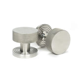 From The Anvil Door Furniture Satin Marine SS (316) / Mortice/Rim Knobs From The Anvil - Satin Marine SS (316) Brompton Mortice/Rim Knob Set (Beehive)
