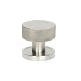 From The Anvil Door Furniture Satin Marine SS (316) / Mortice/Rim Knobs From The Anvil - Satin Marine SS (316) Brompton Mortice/Rim Knob Set (Plain)