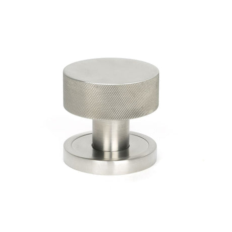 From The Anvil Door Furniture Satin Marine SS (316) / Mortice/Rim Knobs From The Anvil - Satin Marine SS (316) Brompton Mortice/Rim Knob Set (Plain)