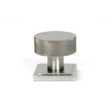 From The Anvil Door Furniture Satin Marine SS (316) / Mortice/Rim Knobs From The Anvil - Satin Marine SS (316) Brompton Mortice/Rim Knob Set (Square)