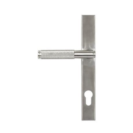 From The Anvil Door Furniture Satin Marine SS (316) / Multi Point Lock Set / 92mm c/c From The Anvil - Satin Marine SS (316) Brompton Slimline Espag. Lock Set