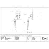 From The Anvil Window Furniture Satin Marine SS (316) / Left Hand / Yes From The Anvil - Satin Marine SS (316) Newbury Espag - LH