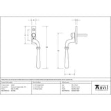 From The Anvil Window Furniture Satin Marine SS (316) / Right Hand / Yes From The Anvil - Satin Marine SS (316) Newbury Espag - RH