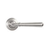 From The Anvil Door Furniture Satin Marine SS (316) / Round Rose From The Anvil - Satin Marine SS (316) Newbury Lever on Rose Set (Art Deco)