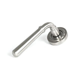 From The Anvil Door Furniture Satin Marine SS (316) / Round Rose From The Anvil - Satin Marine SS (316) Newbury Lever on Rose Set (Art Deco)