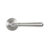 From The Anvil Door Furniture Satin Marine SS (316) / Round Rose From The Anvil - Satin Marine SS (316) Newbury Lever on Rose Set (Beehive) - Unsprung